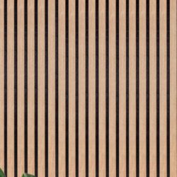 Lattenwand Smal van 100% PET-vilt in houtlook - Warm eiken