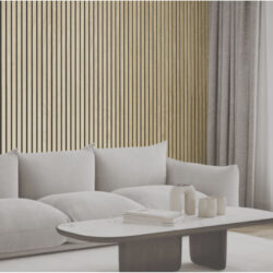 Lattenwand Smal Licht eiken